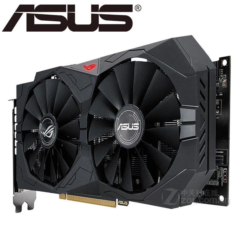 Видеокарта ASUS RX 570 4GB 256Bit GDDR5, видеокарты для AMD RX 500 серии, VGA карты RX570 RX580 580 8G, Дисплей HDMI DVI