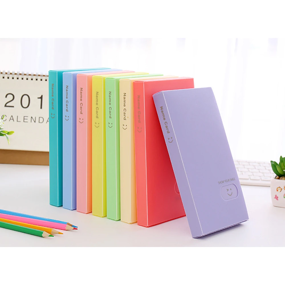 

120 Grids Portable Large Capacity Business/ID/Credit/Gift Cards Holder Plastic Storage Information Mini Photocard DIY Folder