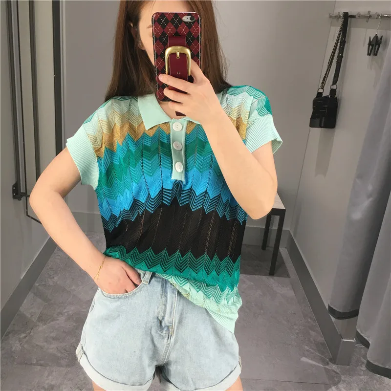 Женская тонкая трикотажная футболка наивысшего качества 2019 модные летние топы