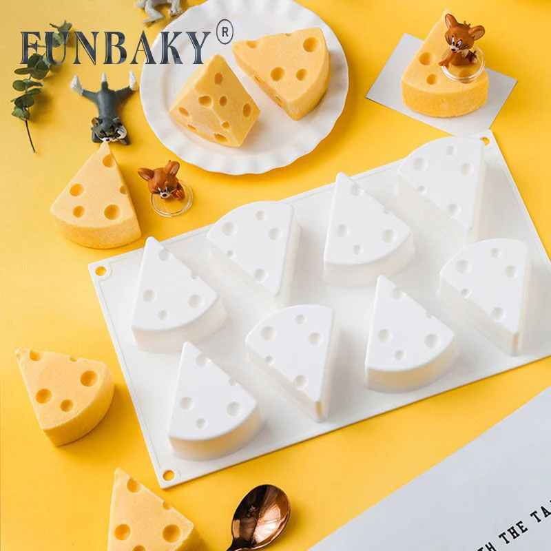 FUNBAKY DIY 3D Сырная форма для свечей выпечки десерт вечерние инструменты украшения
