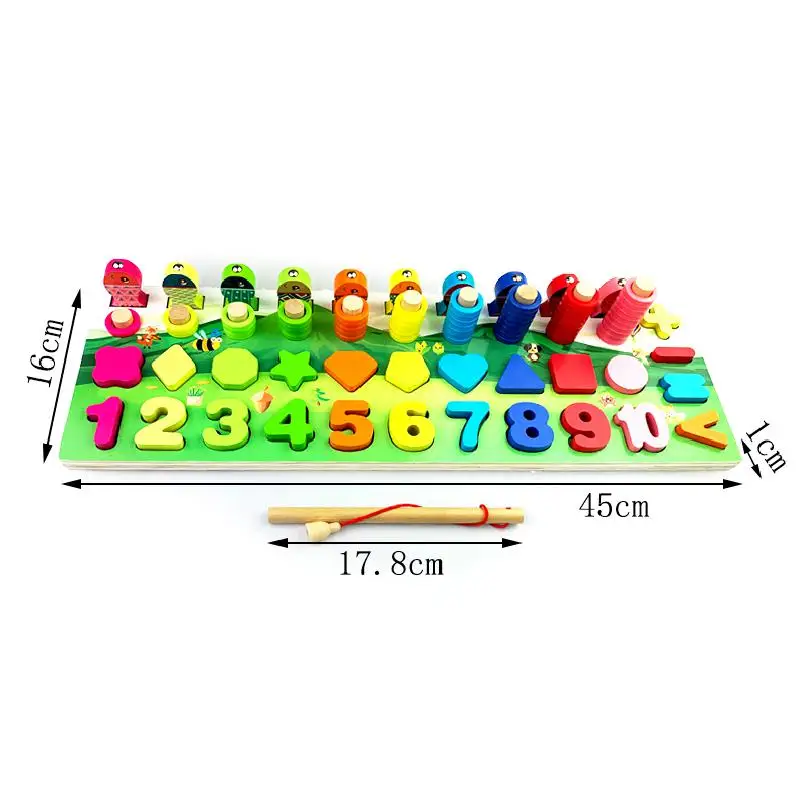 

Montessori Early Education Children's Educational Toys New Building Block Digital Puzzle Digital Alphabet Cognitive Toys