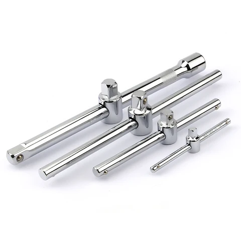 1/4" 3/8" 1/2" Drive Socket Wrench Extension Sliding T Bar Auto Repair Tools Crv Material