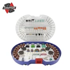 Набор аксессуаров для вращающихся инструментов, для шлифования, резки, полировки, шлифования, в пластиковой коробке, для гравировки по металлу, абразивные инструменты, 276 шт.