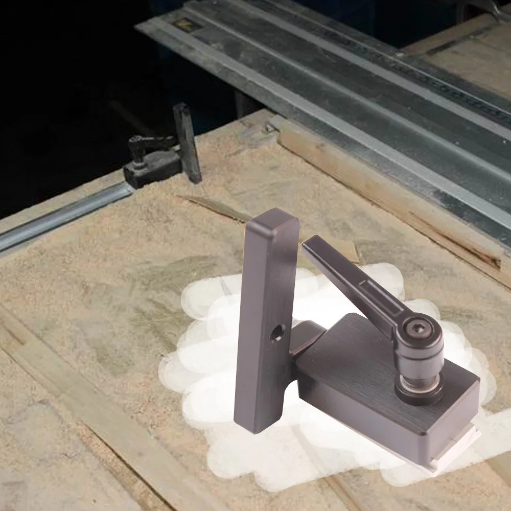 T-slot Miter Track Stopper Aluminum Alloy Chute Limit Flip Manual Woodworking DIY Tool