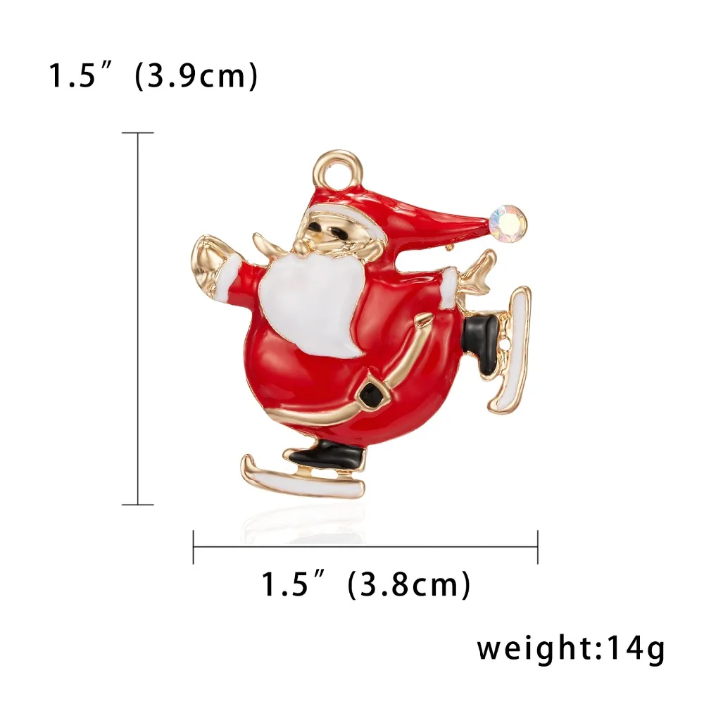 Merry Christmas броши на булавке милый Санта Клаус шляпа прекрасный Лось подарок эмаль значок брошь год Рождество Санта Клаус брошь с животными