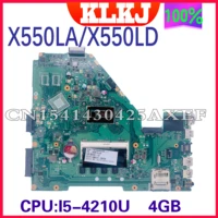 dinzi x550la motherboard for asus vivo book x550ld x550lc x550ln laptop motherboard with i5 4210u cpu 4g ram 100 test
