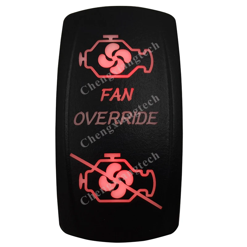 

5 Pin ON OFF SPST Red Led Fan Overide Rocker Car Boat Dashboard Light 12v 24v Toggle Switch for Carling ARB Narva 4x4 Style