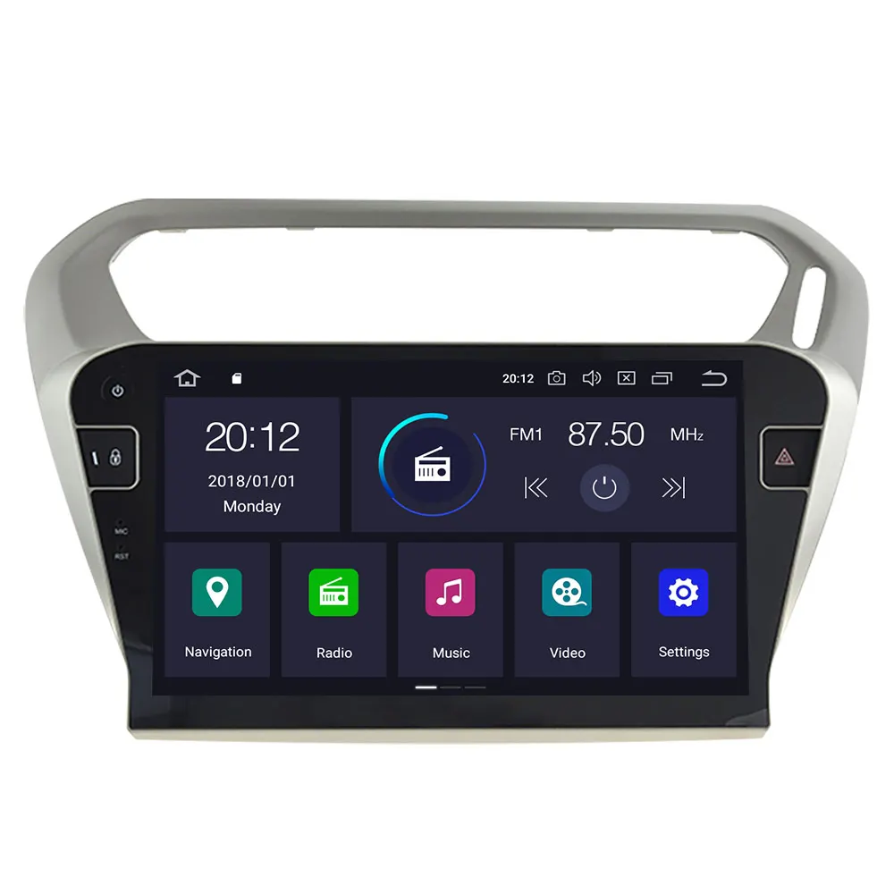 Для Peugeot 301 2008-2014 Android 10 0 PX6 шестиядерный процессор Full touch автомобильный