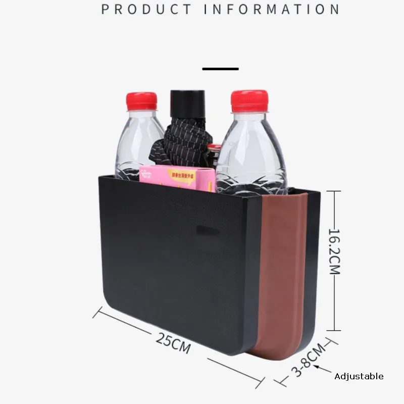 

Car Trash Bin Dustbin Rubbish Storage Box ABSTPE Material Foldable Waterproof Garbagebin Storage Organizer Auto Accessories