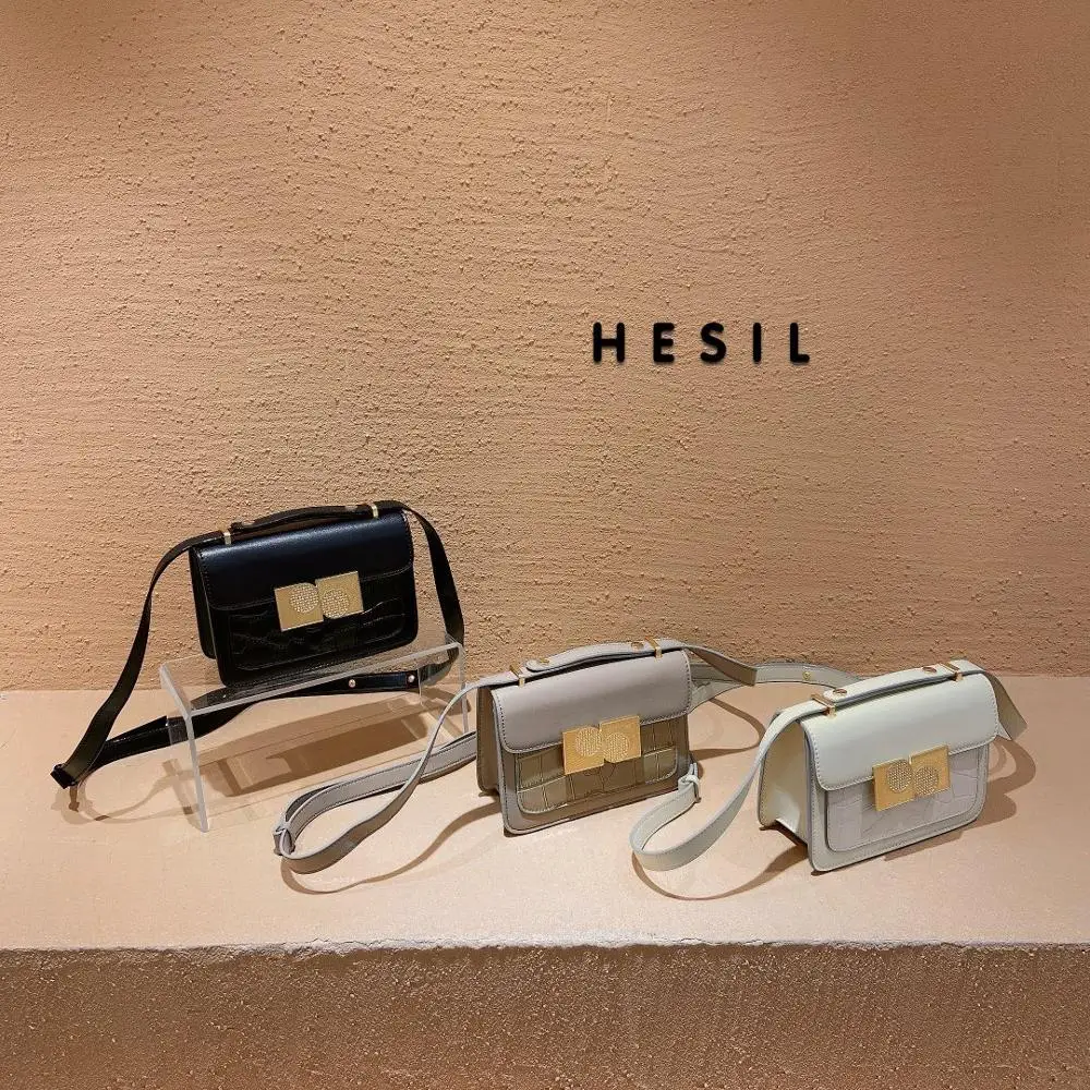 Универсальная простая атмосферная Изысканная сумка почтальонка в иностранном