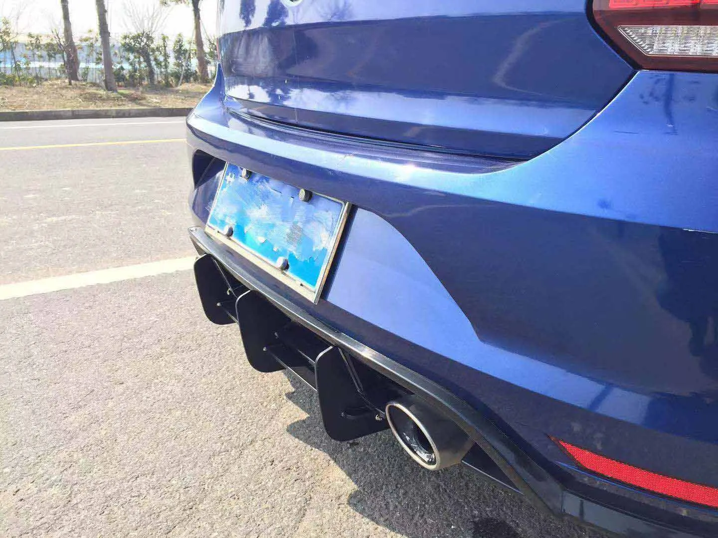 Для Polo GTI Задний спойлер накладка плавники Акула Крышка для Volkswagen VW Polo GT Бампер протектор
