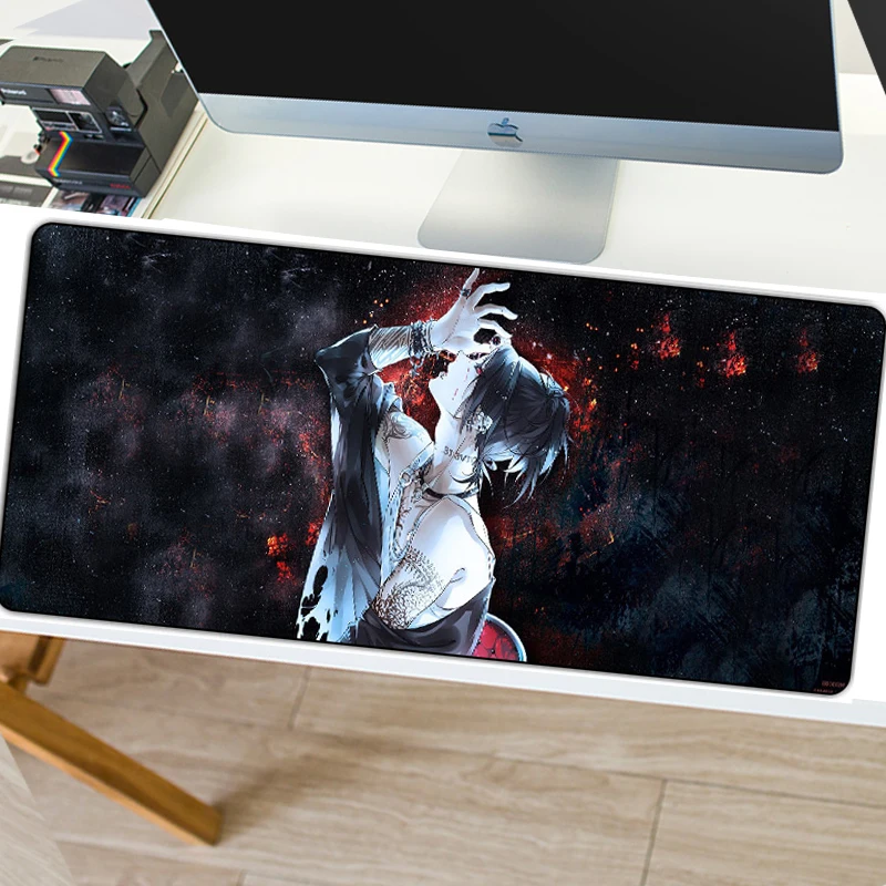 Игровой коврик для мыши 800x300 мм, XL, противоскользящий, с блокировкой скольжения, натуральный каучук, большой игровой коврик для мыши, аниме, для настольного компьютера, ноутбука