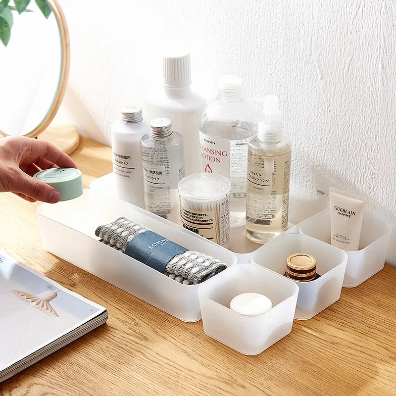 SUNEE пластиковый органайзер для макияжа коробка хранения косметики ящик