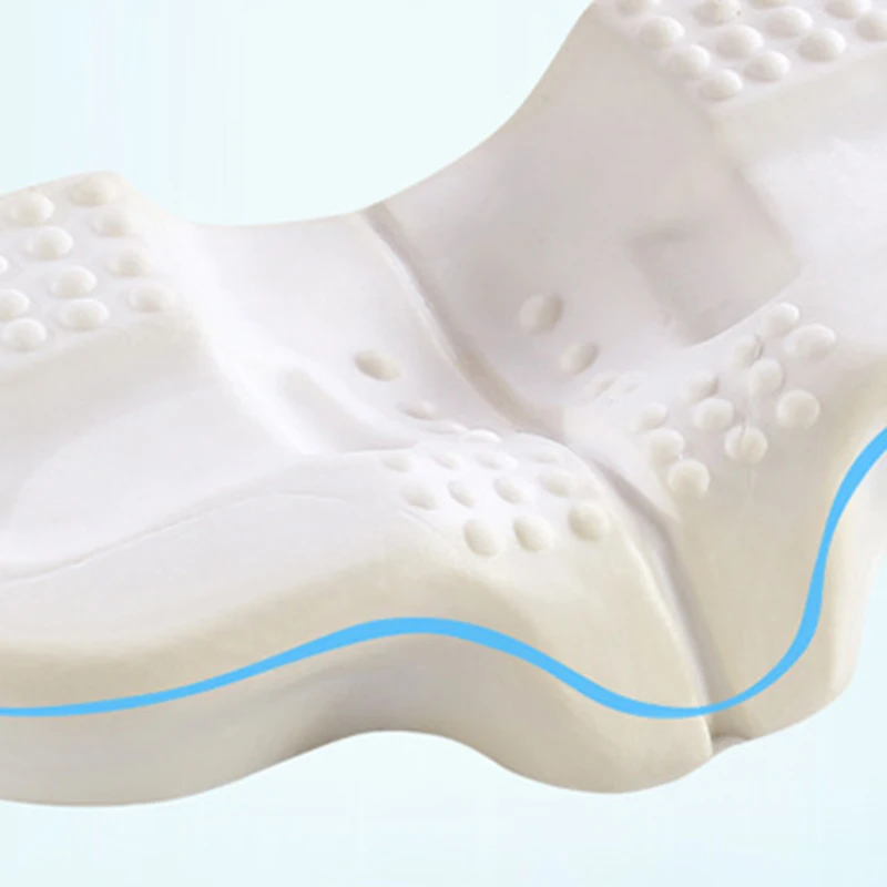 Подушка из пены с эффектом памяти против морщин эргономичная изгиб улучшенные