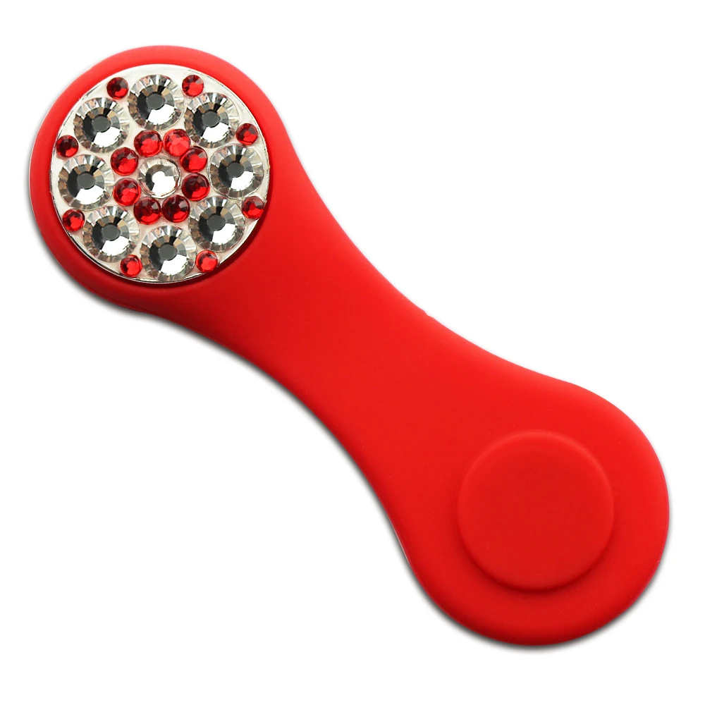 Crystal Golf Ball Marker Наборы клипов для шляп гольфа 1 шт. Маркер и Силиконовые клипсы