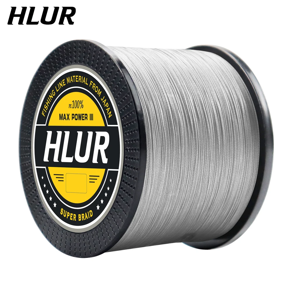 HLUR SuperPower 9 Strand Braided Fishing line 300m 500m 1000m Multicolor Super Strong Multifilament Round PE Braid Lines