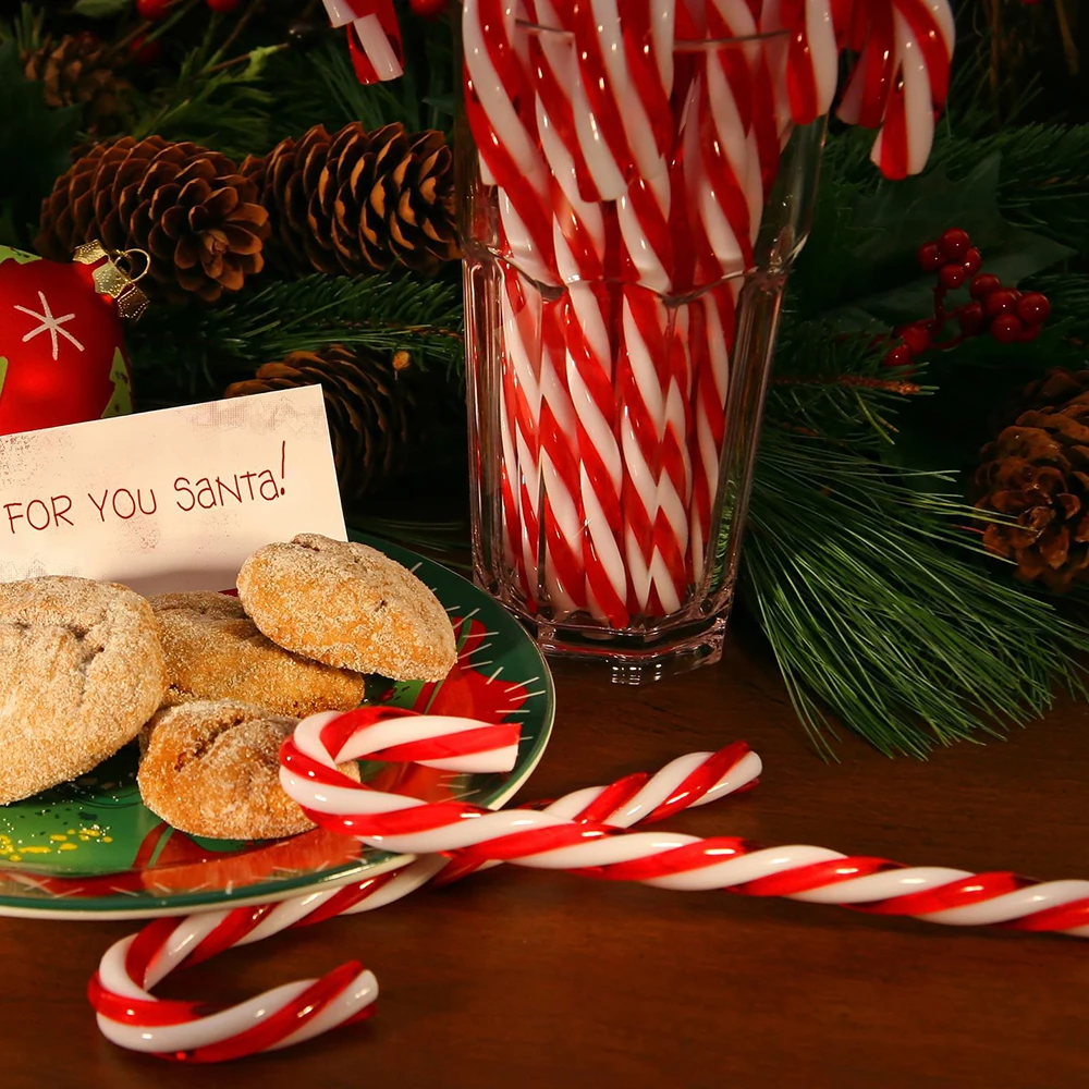 6/10 шт. Рождественский Декор пластиковые конфеты Рождественские красочные