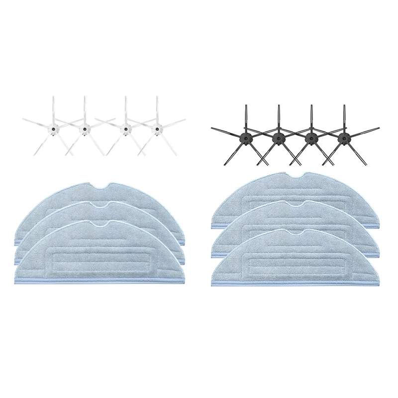 

7Pcs Side Brush Washable & Reusable Mop Cloth for Roborock T7 T7Plus S7 Vacuum Cleaner Robot Vacuum Part