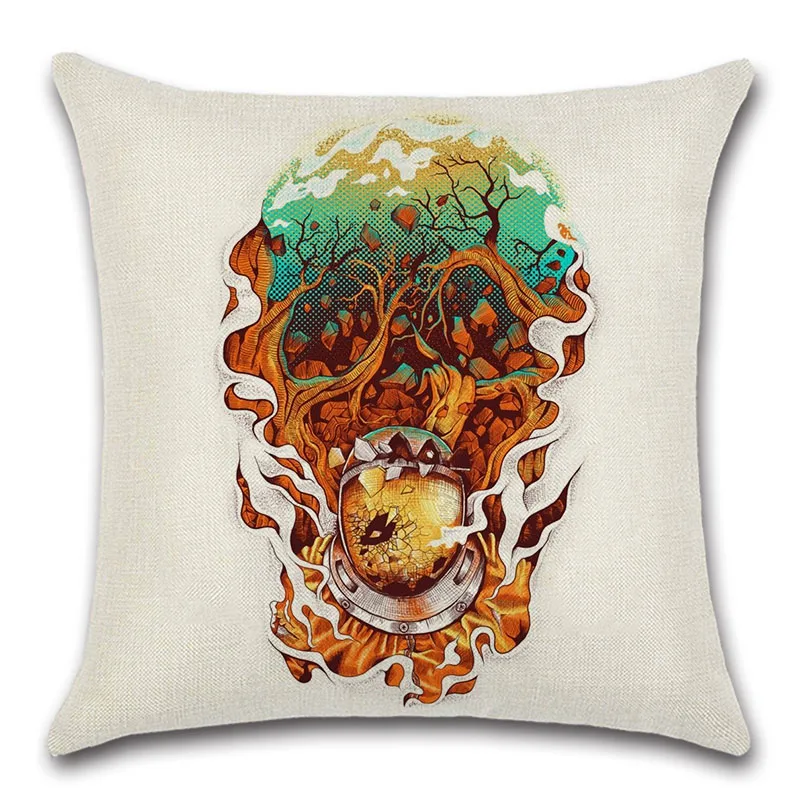 Череп пиратский панк dead art Хэллоуин Декор Наволочка декоративная домашняя
