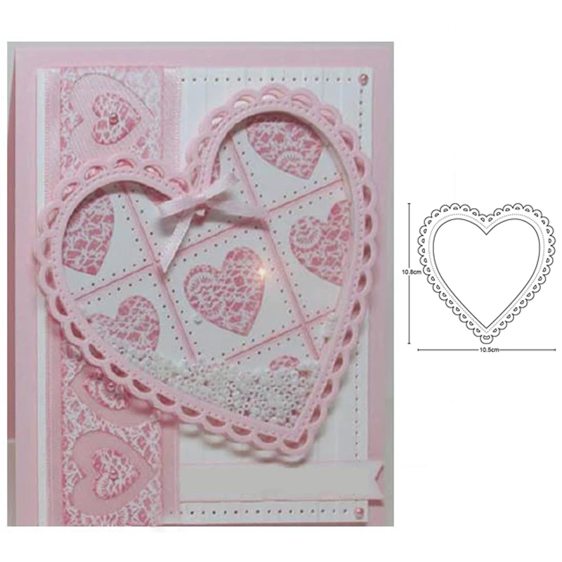 

Рамка в форме сердца, металлические режущие штампы, сделай сам, штампы, форма, фон, изготовление бумажных карточек, скрапбукинг, тиснение, тр...