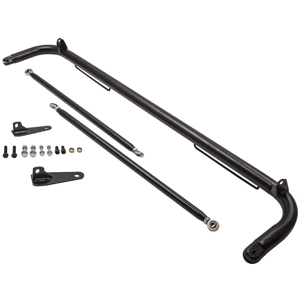 

49" Racing Safety Belt Chassis Roll Harness Bar Universal Black Rod