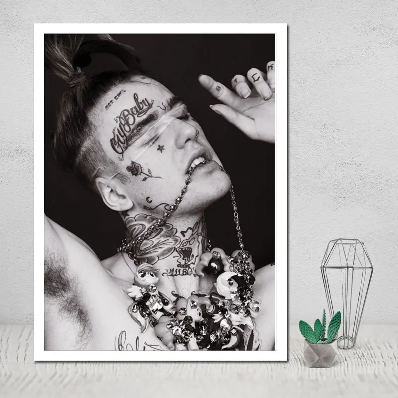 Картина фото холст постер Лил Пип гостиная Современное украшение настенный стол