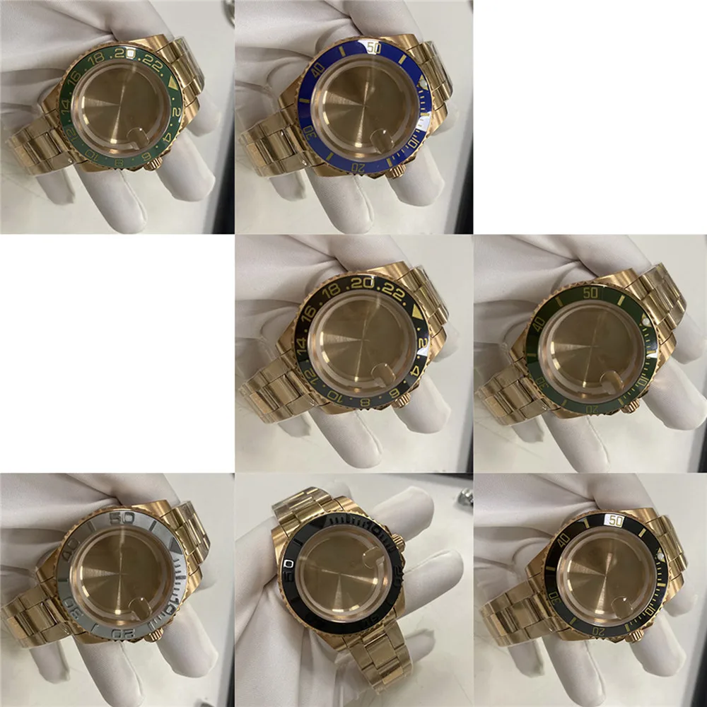 

Чехол для часов 41 мм с ремешком 20 мм для Miyota 8215/8205/8200 для Mingzhu 2813, ремешок для часов, ремонтные комплекты