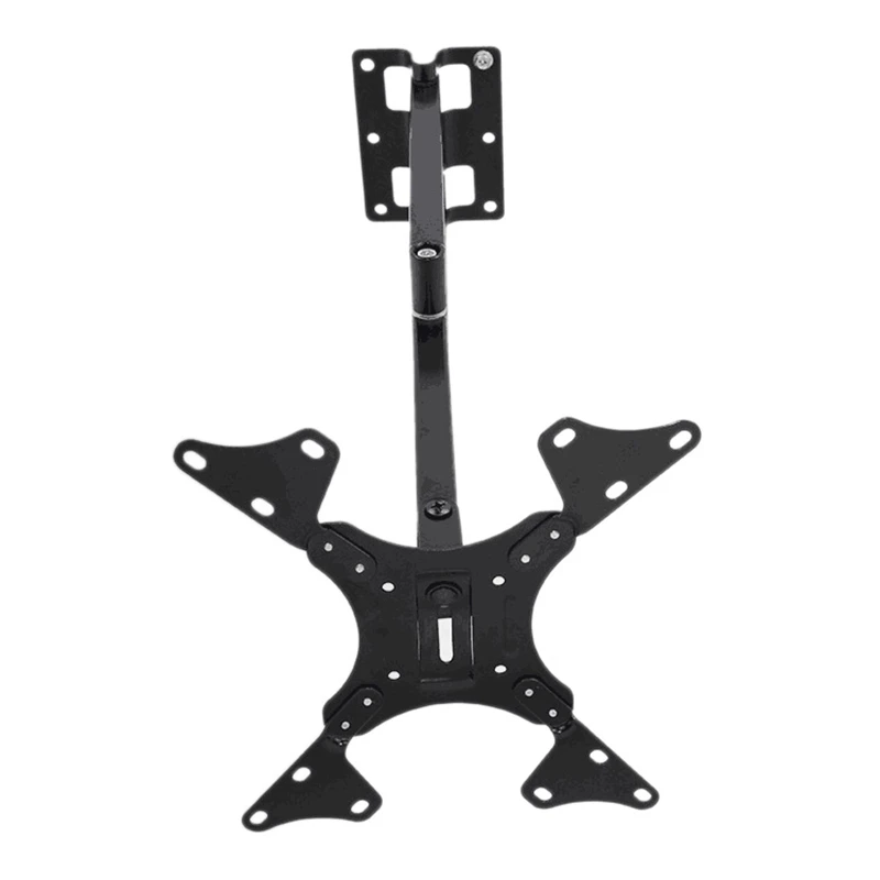 12-37Inch Retractable TV Wall Mount Bracket Loading 15Kg Full Motion Bracket Mount for Flat Screen Up To 200X200Mm
