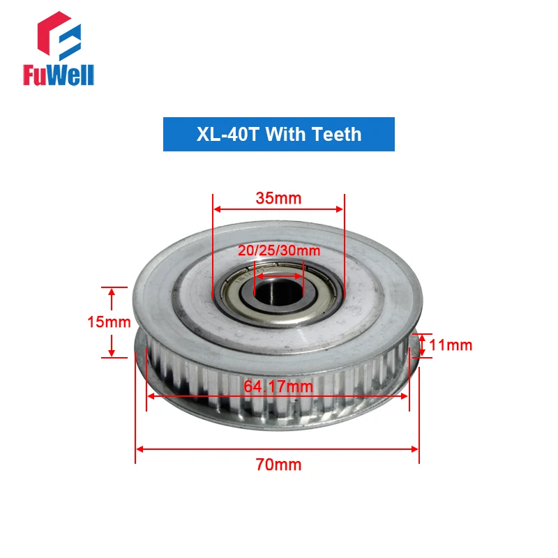 Шкив для зубчатого ремня 40 зубьев ширина 11 мм диаметр 10/15/17/20/25 | Строительство и