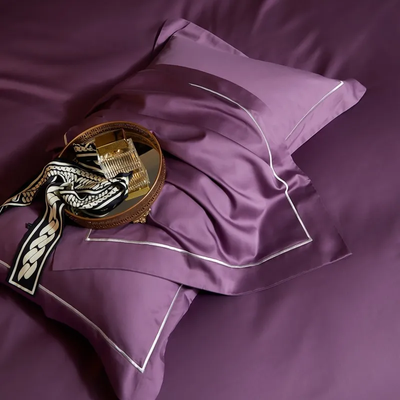 

Liv-Esthete Luxury Pillow Cover Green 100 Count Pure Cotton High Quality Adult Bedding Home Textiles 48X74CM Pillowcase