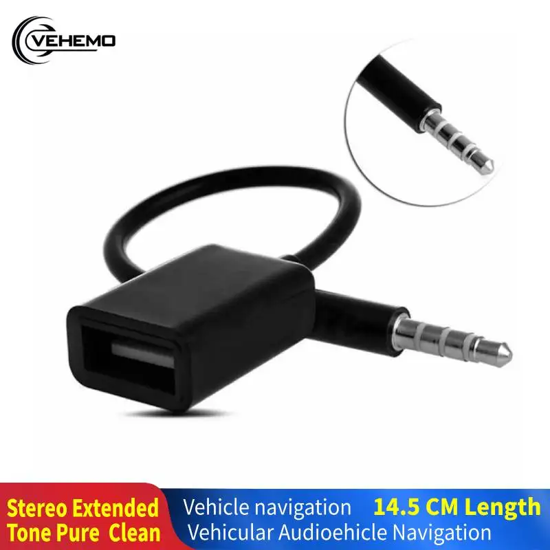Автомобильная аудиовилка AUX USB 2 0 автомобильная прочная для 3 5 мм папа|Кабели