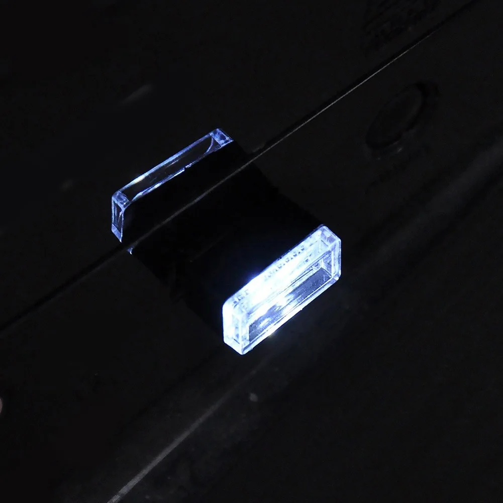Портативный Автомобильный ножной светильник USB ночник для салона