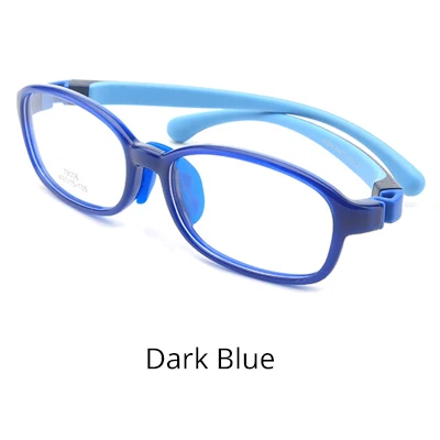 Dark Blue Ralferty безопасные силиконовые очки, детские модные спортивные очки для мальчиков и девочек, для близорукости, по рецепту, без диоптрий, очки K19006 - Цвет оправы: Dark Blue