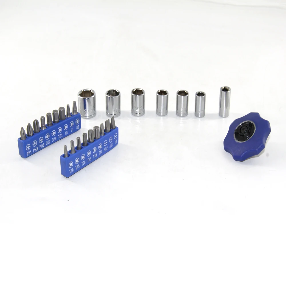 26 шт 1/4in. Привод Палм Трещотка для шлица звездочка Набор торцевых гаечных ключей