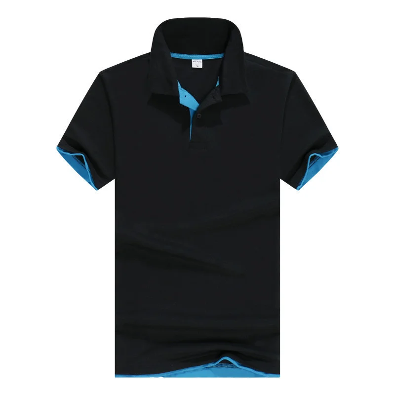 

Men's polo shirts fashion casual business wear t-shirts pullovers spring and summer solid color short-sleeved T-shirts 2021