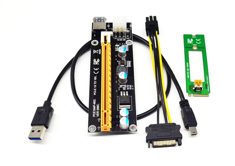 Новинка 1X к 16X M2 NGFF PCI E Express расширитель переходная карта адаптер 60 см USB 3 0 кабель