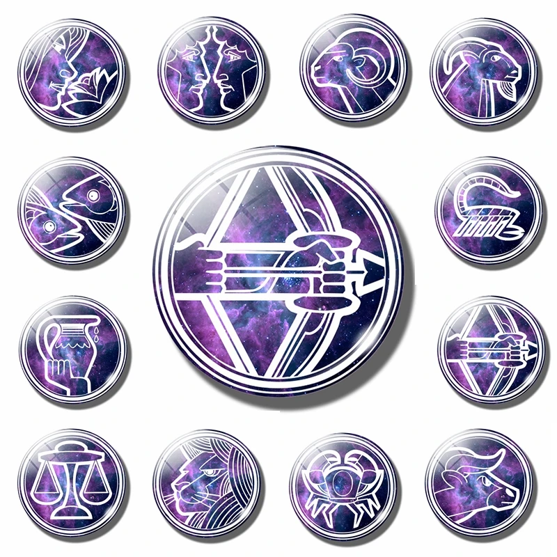 Доска магнит минималистичный фиолетовый Мел рисунок Стрелец 12 Созвездие магниты