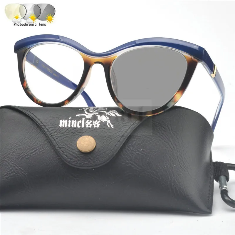 Фотохромные очки кошачий глаз для чтения женские прогрессивные мульти фокус