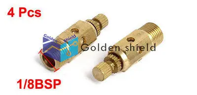 4 шт. 1/8BSP Регулируемый Пневматический Глушитель глушитель контроль потока