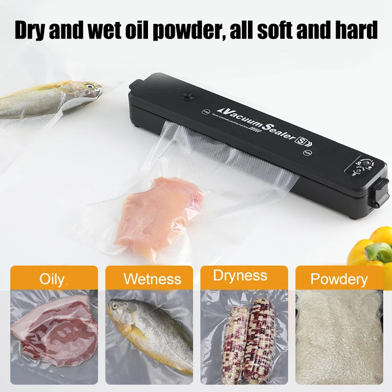 

Automatic Vacuum Sealer Vacuum Packaging Machine Multipurpose Practical Heat Bag Sealer For Airtight Food Storage Easy Operation