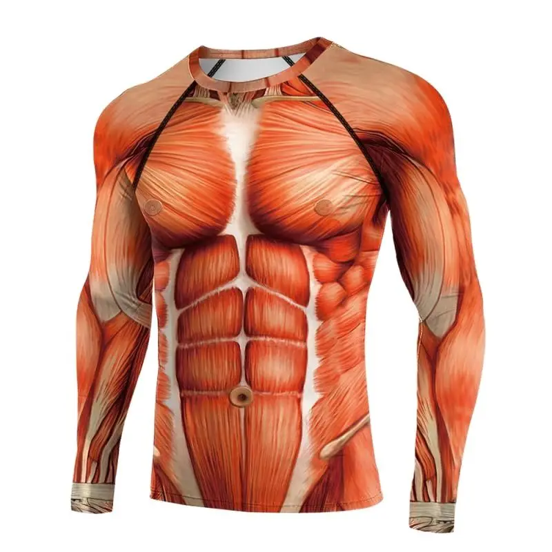 

New Battle Training Compression Shirt 3D Print Super Hero Attack on Titans Long Sleeve T-Shirt VIP Fashion 2022