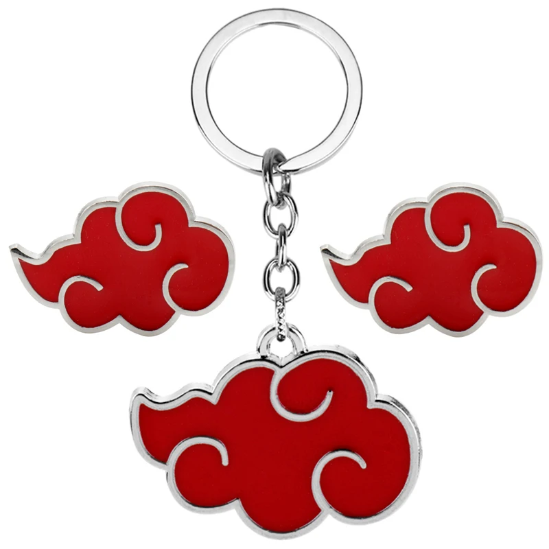 Металлические эмалированные брелоки с логотипом организации Амин Акацуки и