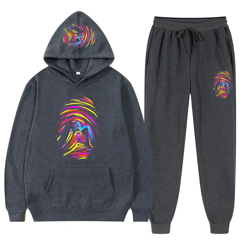 

2021 men's winter fashion cotton suit sports jogging suit sports suit sweatshirt women's pullover men's hoodie sports suit