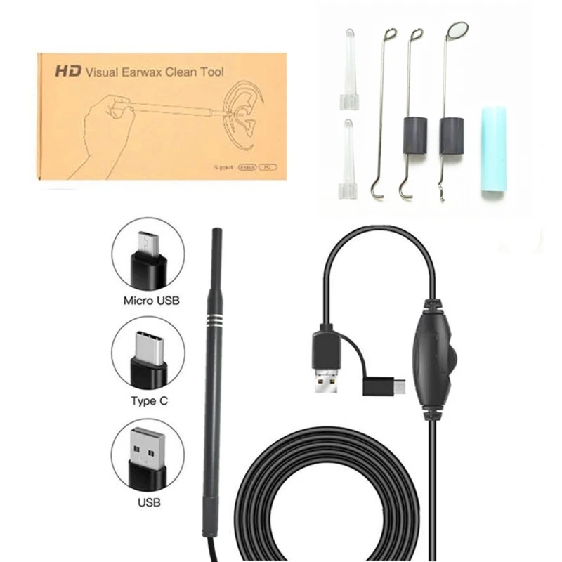 

3 in 1 Multifunctional USB Ear Cleaning Tool Visual Ear Spoon Earpick