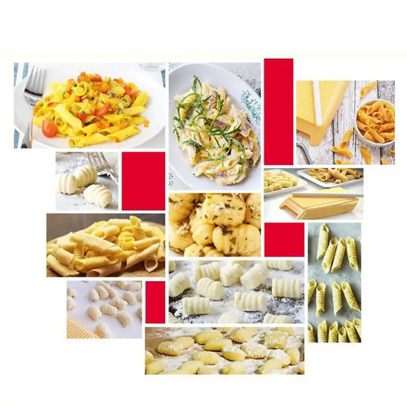 

Pasta Macaroni Board Spaghetti Gnocchi Maker Rolling Pin Baby Food Supplement Molds Manual Kitchen Tools Molds Kitchen Gadgets