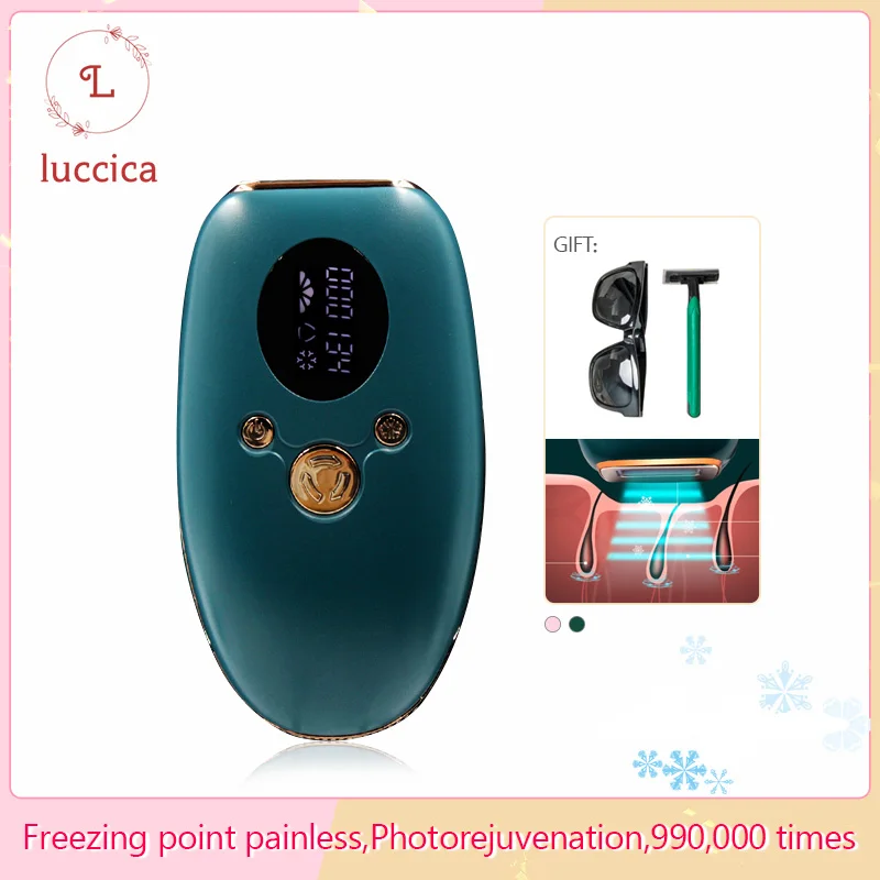 LUCCICA 5-20J Professional Laser Hair Removal Painless Whole body Ice Feel Hair Removal Laser Epilator