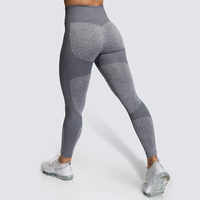 Женские леггинсы с высокой талией CHRLEISURE бесшовные эластичные для занятий