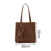 Fashion Design PU Leather Shoulder Bags For Women 2020 Big Capacity Bucket Handbags Purse Female Travel Lady Composite Tote Bags
