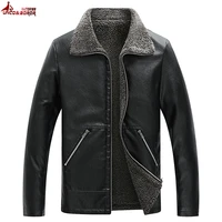 plus size m8xl winter jackets mens faux fur pu leather jacket casual streetwear vintage biker motorcycle leather coats clothing