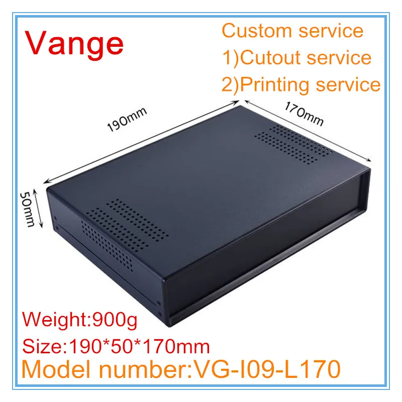 1pcs/lot power supply outlet box 190*50*170mm iron housing diy plastic panels enclosure | Wire Junction Boxes